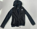 Puma Zip Up Hoodie Small Black Mesh and Synthetic Fabric