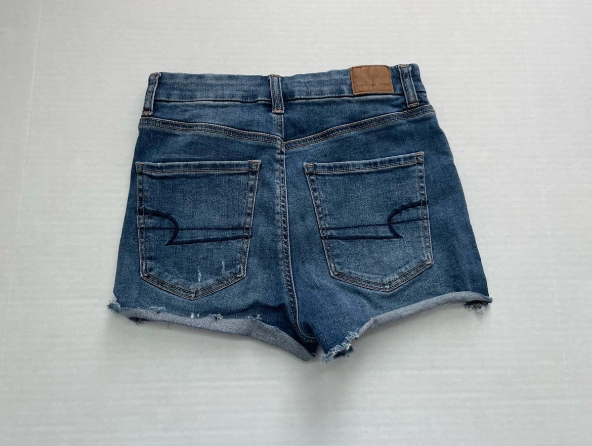 American Eagle Denim Shorts 2 Dark Blue Denim