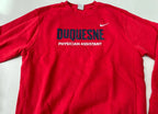 Nike Sweatshirt Medium Red Cotton blend
