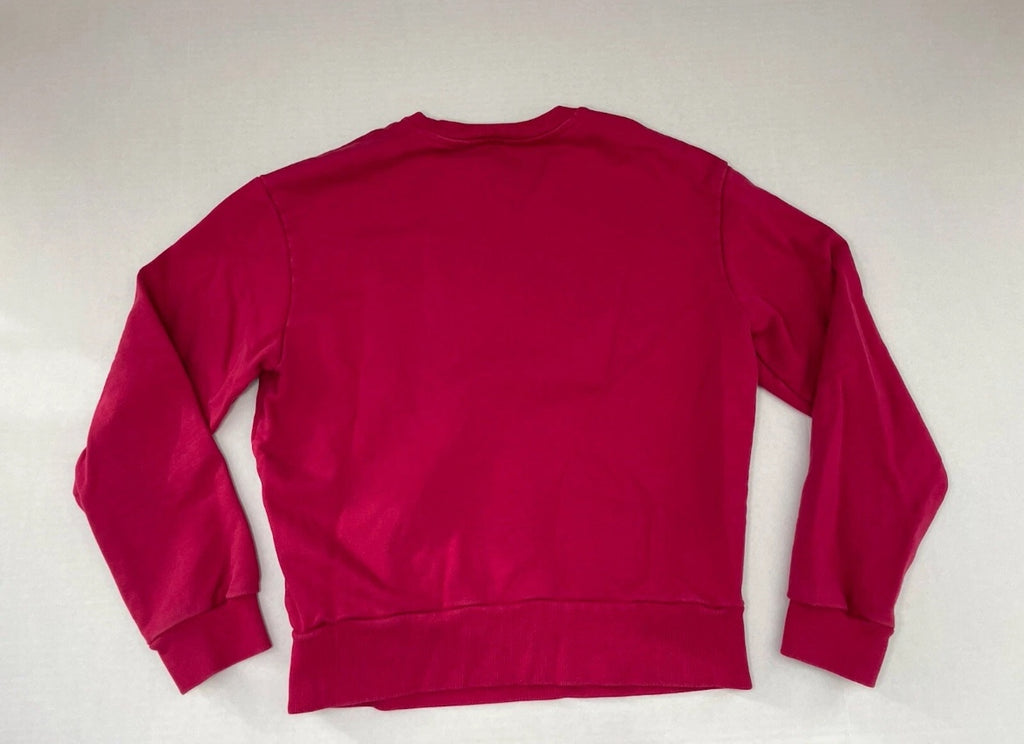Armani Exchange Sweatshirt Extra Small Red Cotton