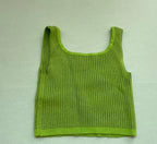 Wild Fable Tank Top Extra Small Lime Green Knitted Fabric