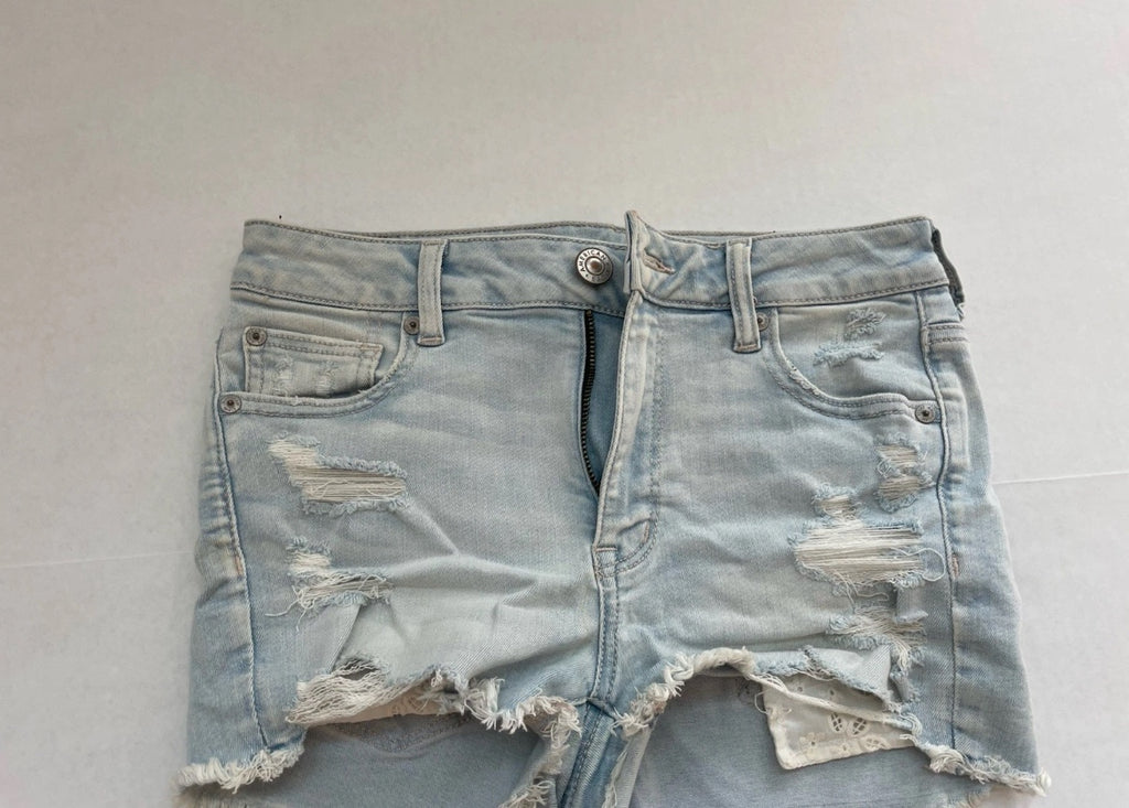 American Eagle Denim Shorts 4 Light Blue