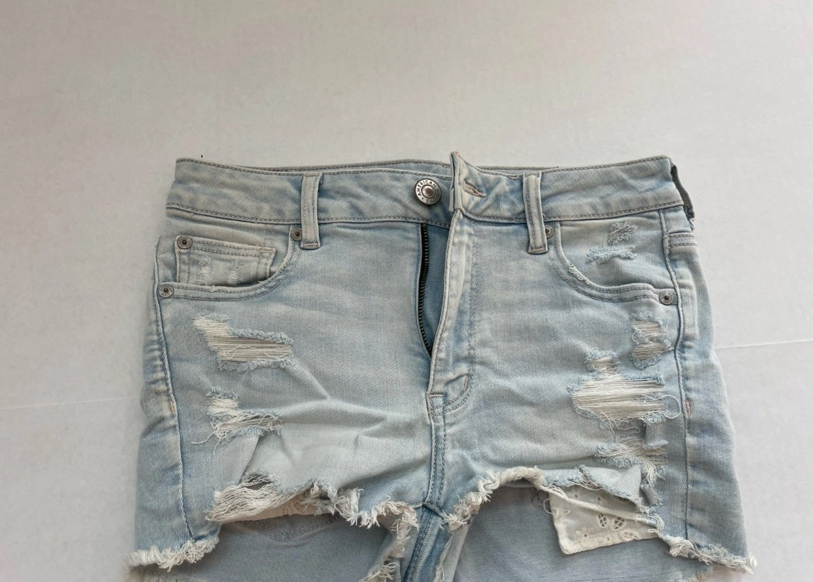 American Eagle Denim Shorts 4 Light Blue