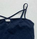 Hollister Tank Top Medium Navy Blue Cotton