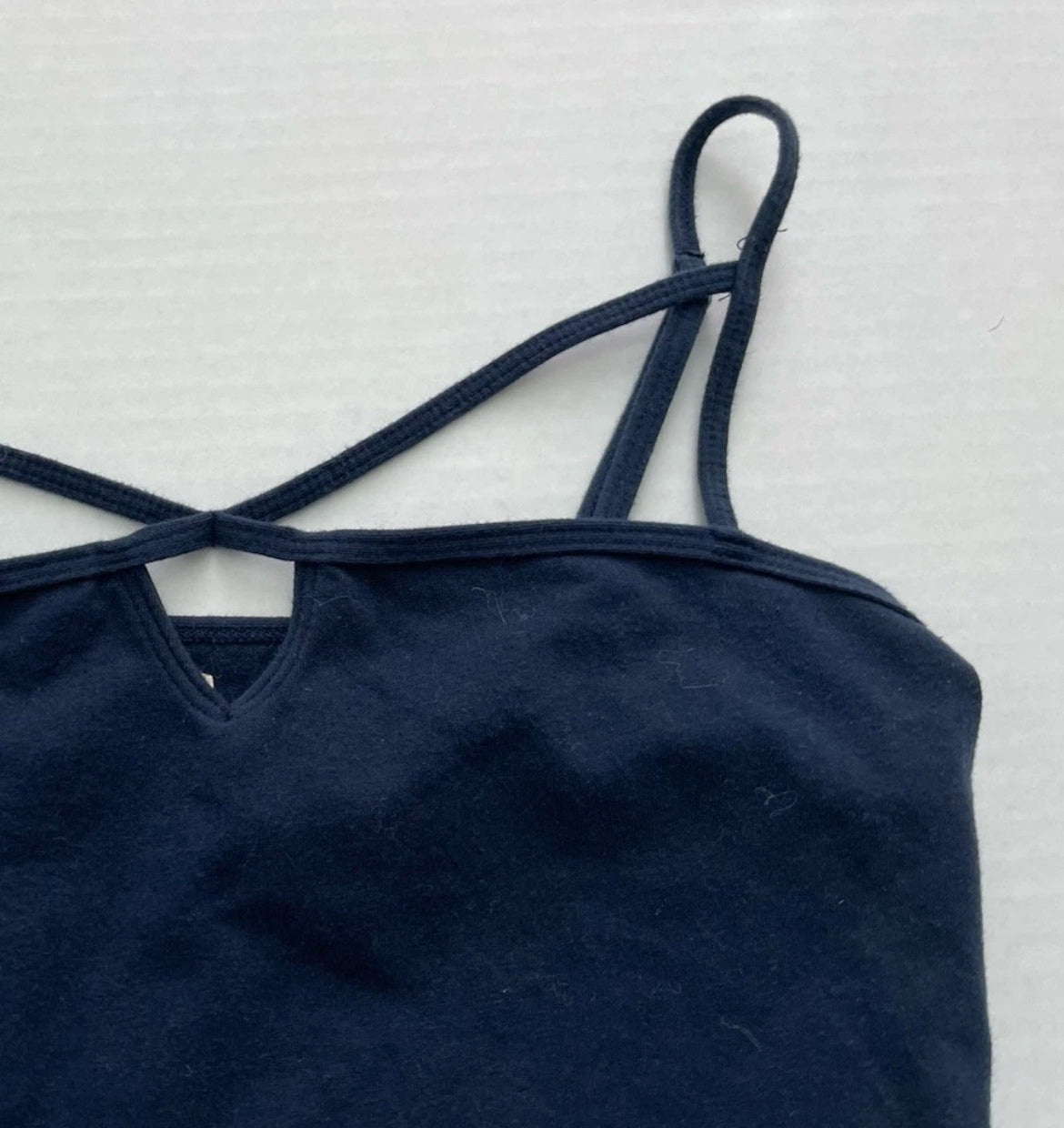 Hollister Tank Top Medium Navy Blue Cotton