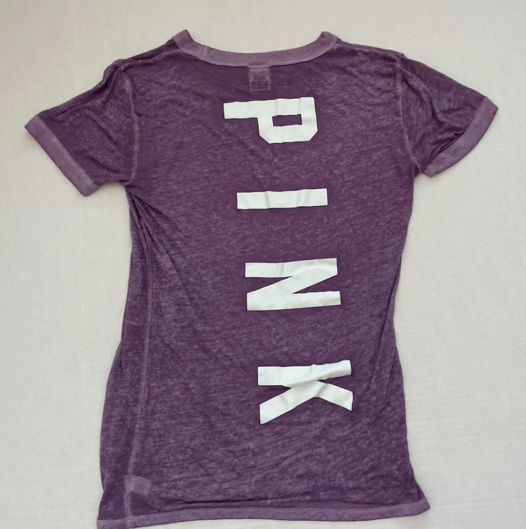PINK T-Shirt Extra Small PurpleCotton/Polyester blend