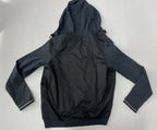 Puma Zip Up Hoodie Small Black Mesh and Synthetic Fabric