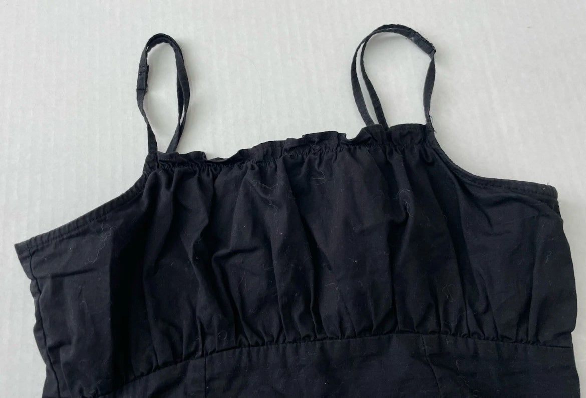 Divided Tank Top Extra Small BlackCanvas