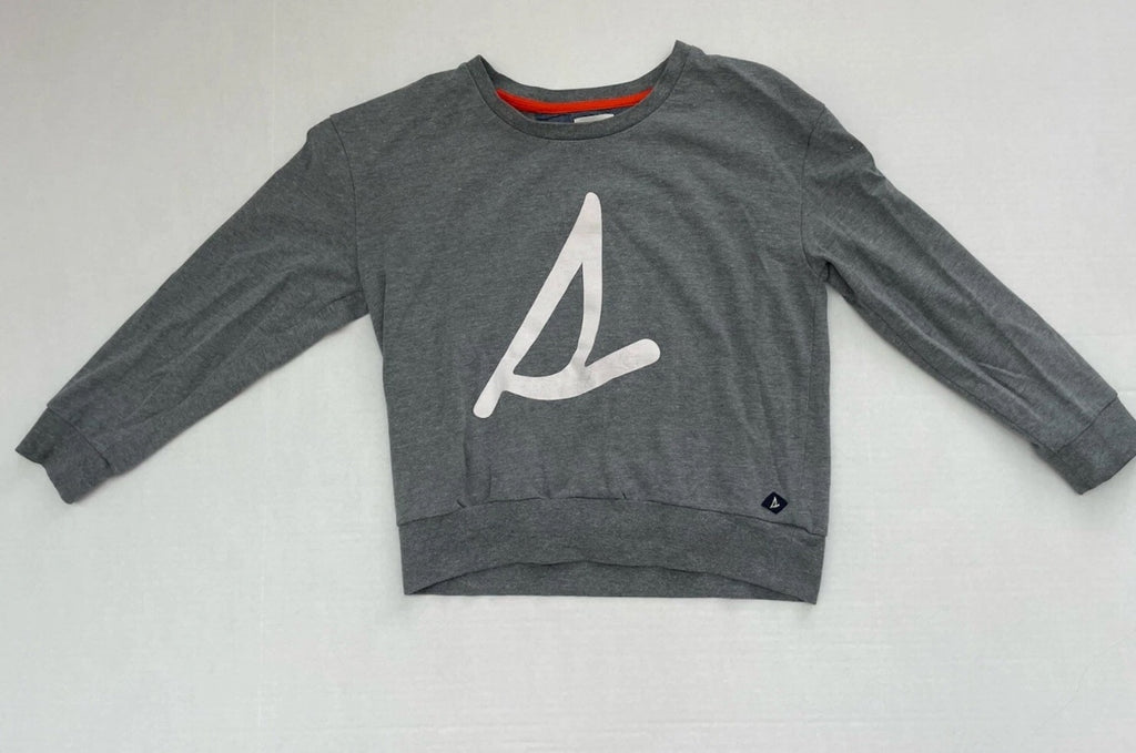 Sperry Sweatshirt Extra Small Gray Cotton