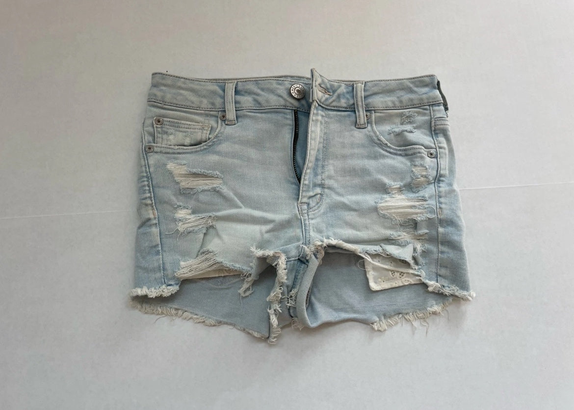 American Eagle Denim Shorts 4 Light Blue