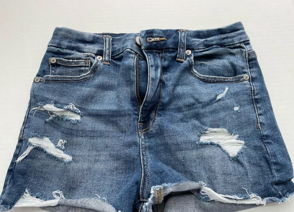 American Eagle Denim Shorts 2 Dark Blue Denim