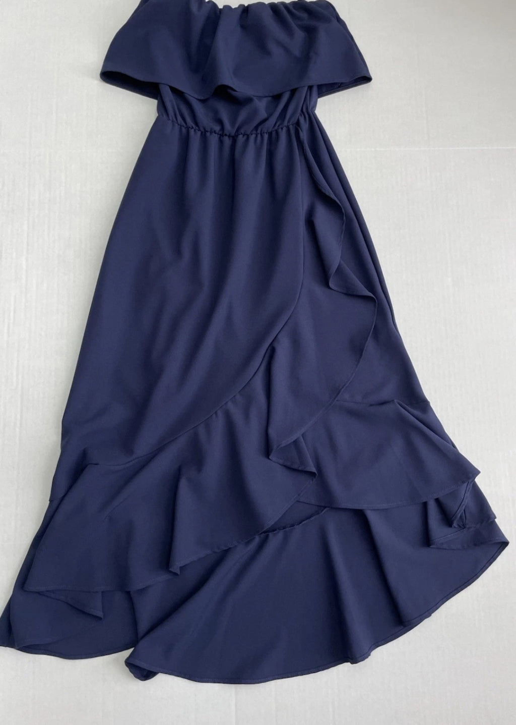 Lisa & Lucy Maxi Dress Extra Small Navy BlueLinen