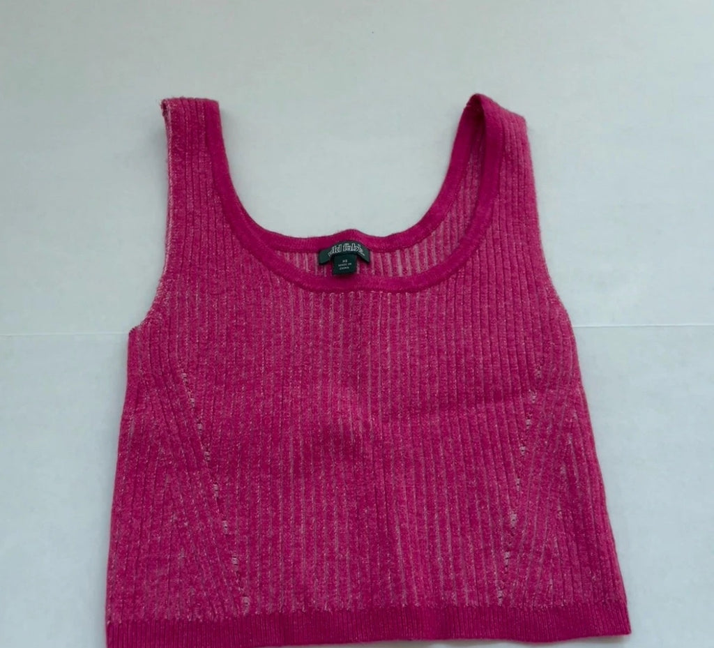 Wild Fable Tank Top Extra Small Pink Knit
