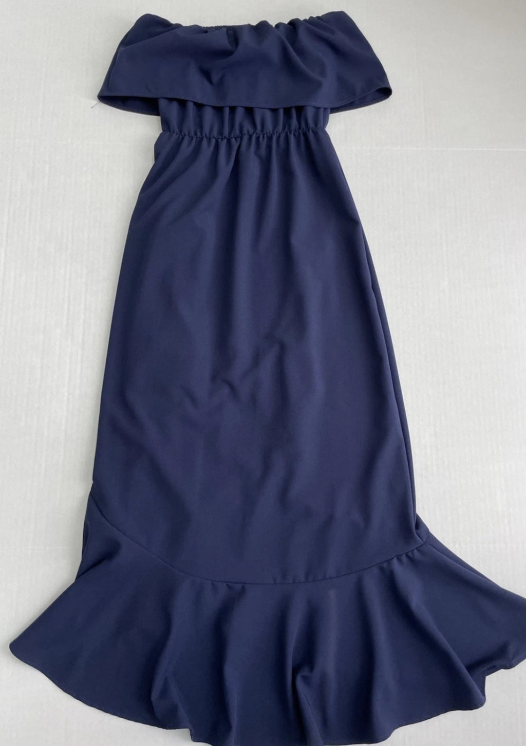Lisa & Lucy Maxi Dress Extra Small Navy BlueLinen