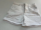 Wax Jean Denim Shorts Small White