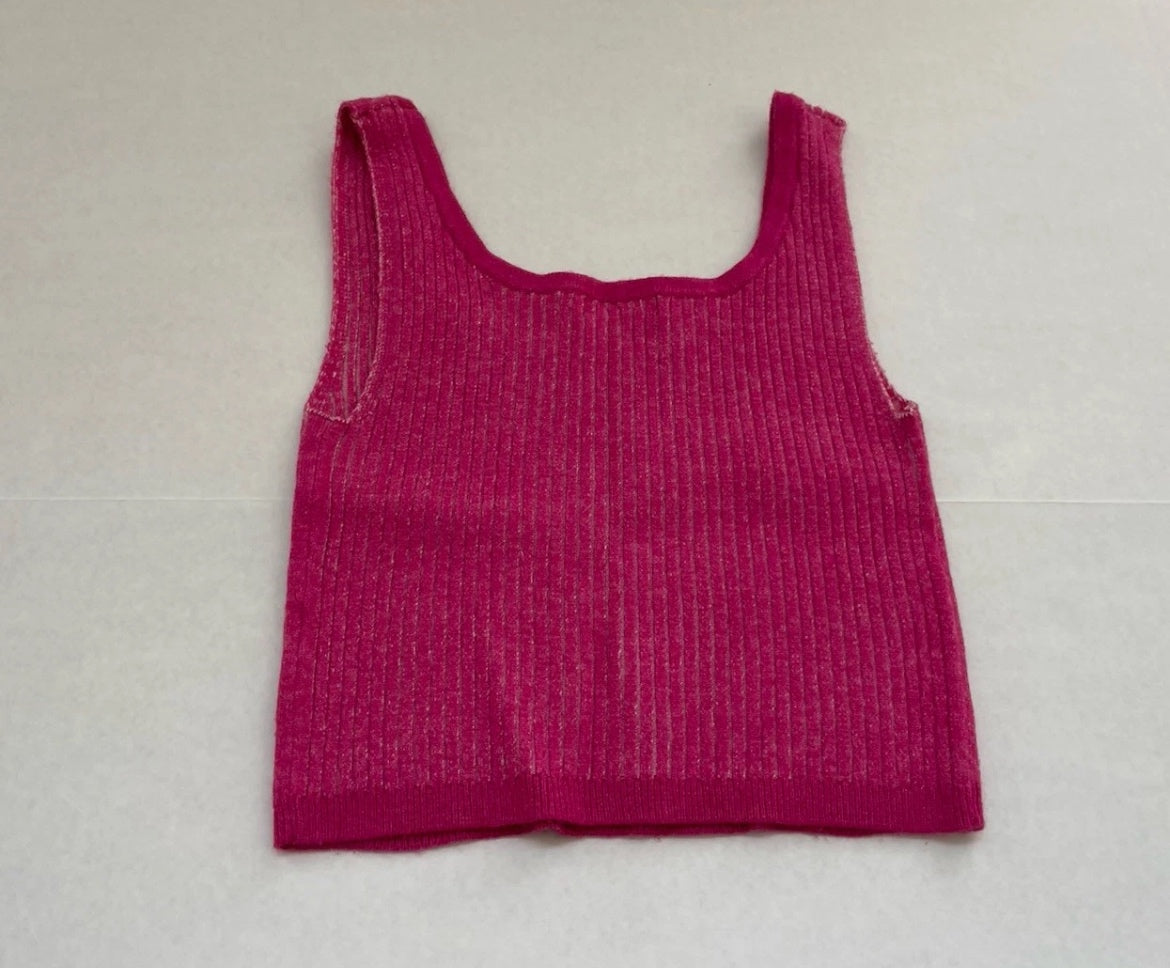 Wild Fable Tank Top Extra Small Pink Knit