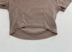Garage Short Sleeve Top Extra Small Beige Cotton