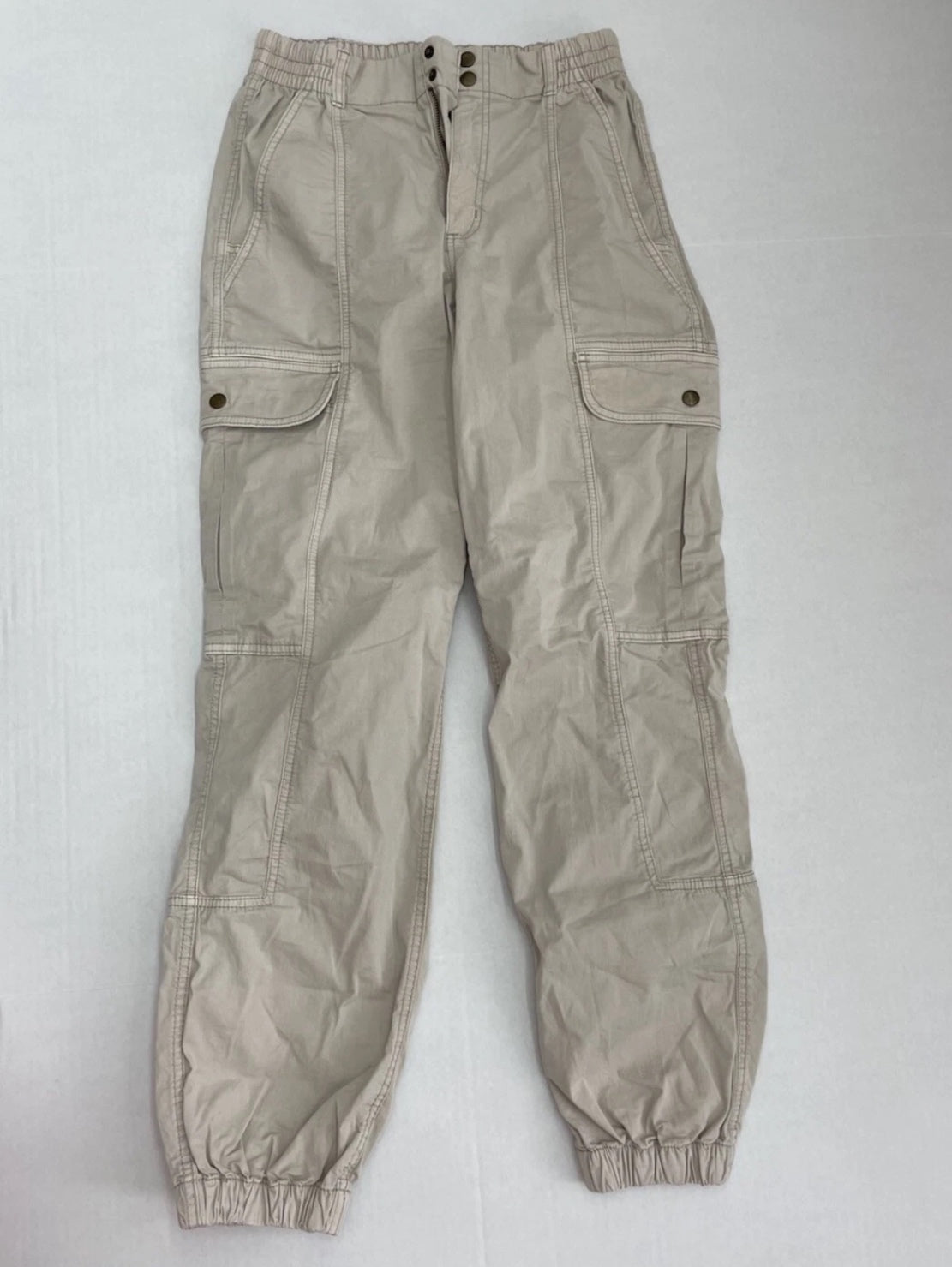 Garage Cargo Pants Small Beige Cotton