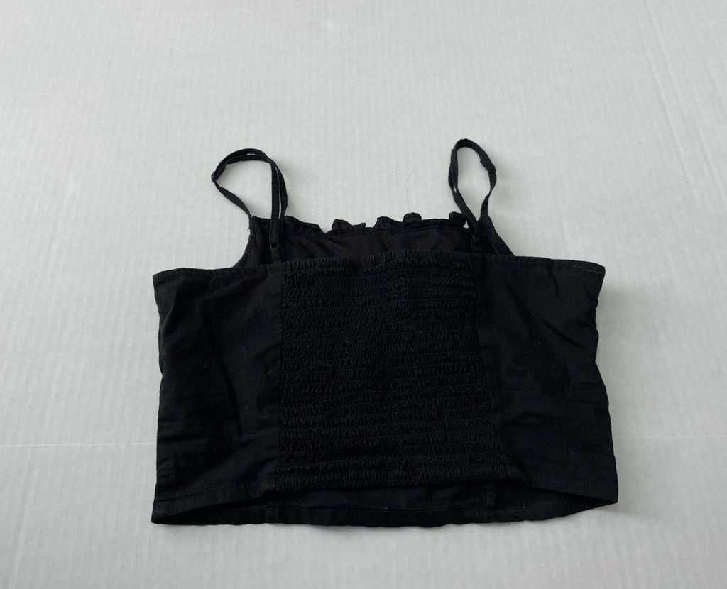 Divided Tank Top Extra Small BlackCanvas