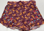 Xhilaration Shorts Extra Small BurgundyCotton/Rayon blend with embroidery and sequins