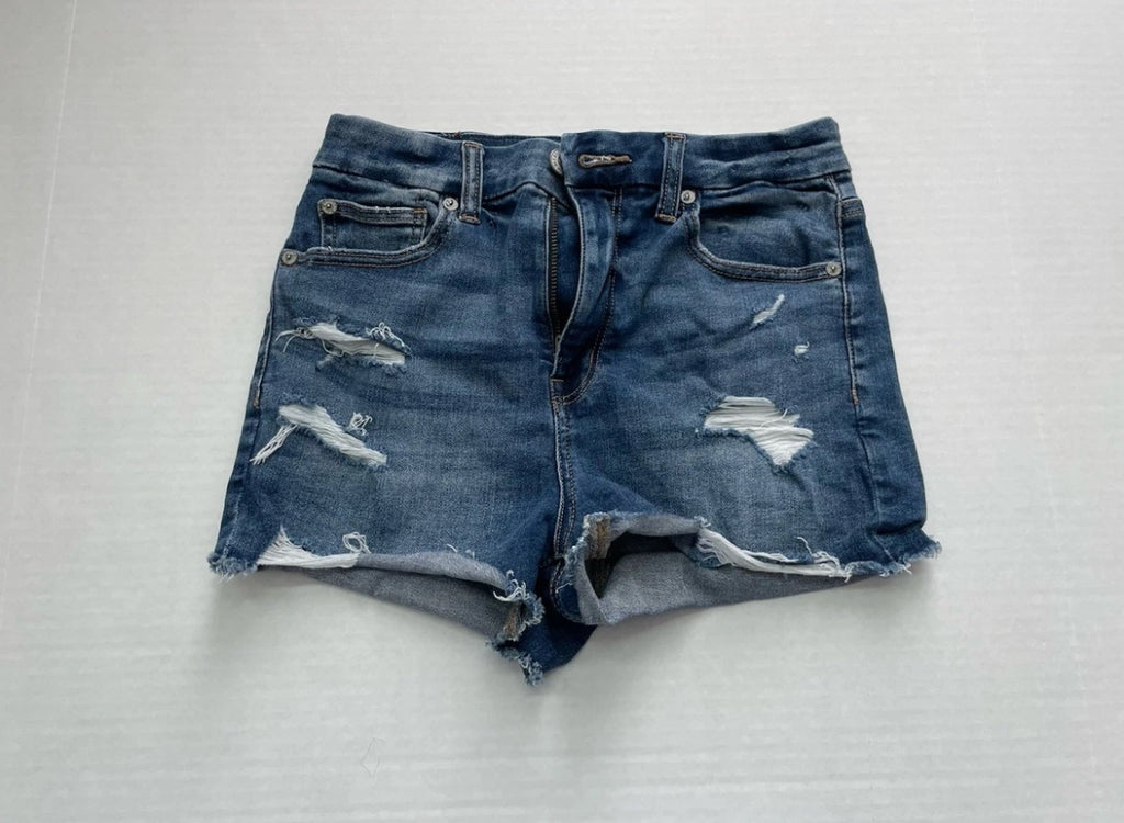 American Eagle Denim Shorts 2 Dark Blue Denim