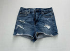 American Eagle Denim Shorts 2 Dark Blue Denim