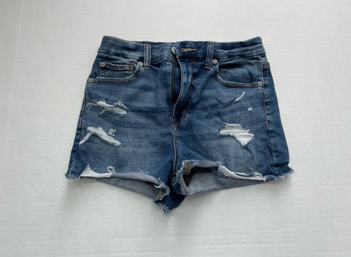 American Eagle Denim Shorts 2 Dark Blue Denim