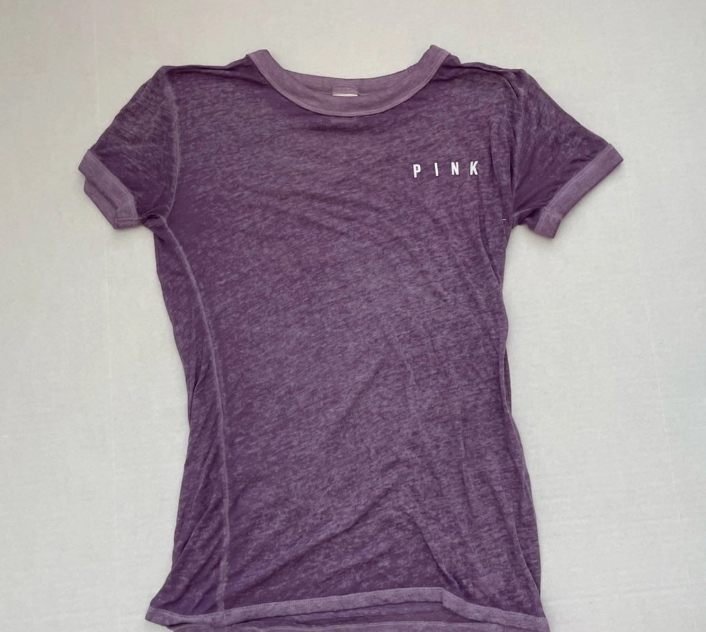 PINK T-Shirt Extra Small PurpleCotton/Polyester blend
