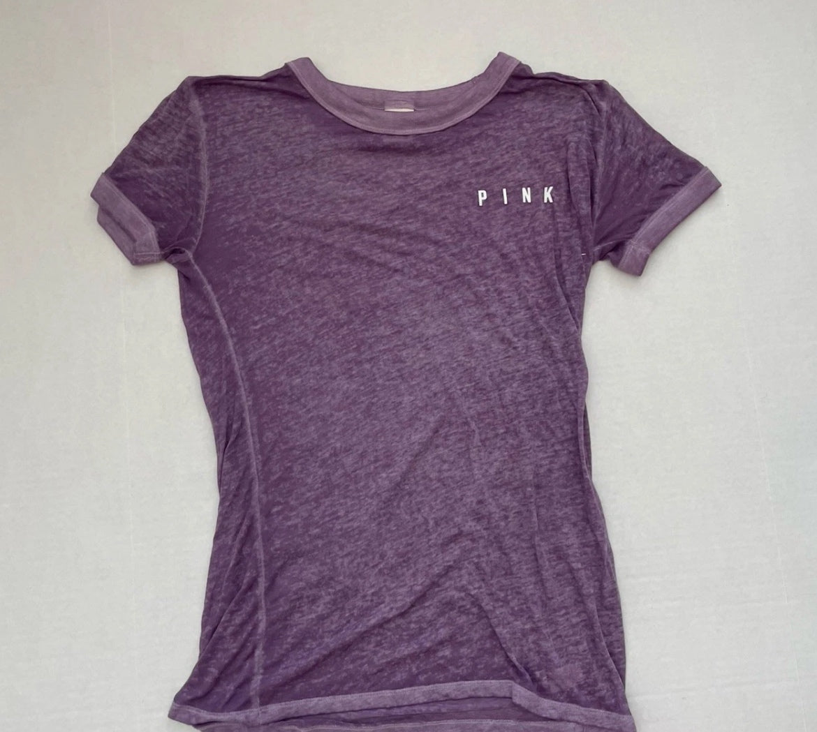 PINK T-Shirt Extra Small PurpleCotton/Polyester blend