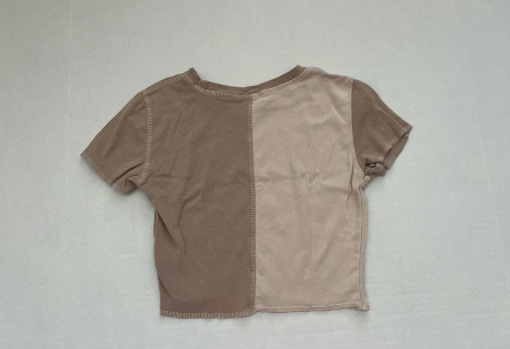 Garage Short Sleeve Extra Small Beige and Taupe