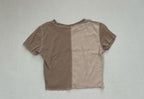 Garage Short Sleeve Extra Small Beige and Taupe