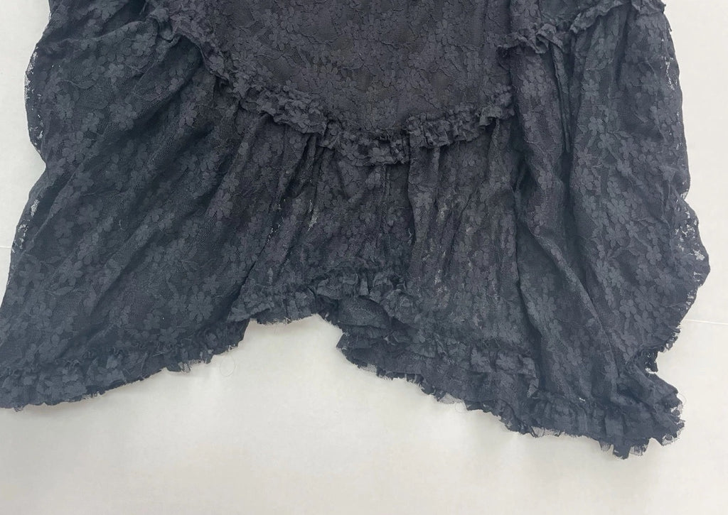 American Eagle Maxi Skirt Extra Small Black Lace/Nylon