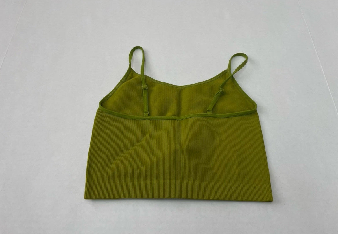 Wild Fable Crop Top Extra Extra Small Olive Green Nylon