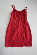 Wild Fable Slip Dress Extra Extra Small Red Linen
