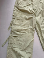 Zara Cargo Pants Extra Small Light Green Polyamide