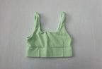 Fabletics Crop Top Extra Small Light Green Cotton/Polyester