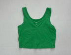 Wild Fable Crop Top Extra Small Green Cotton
