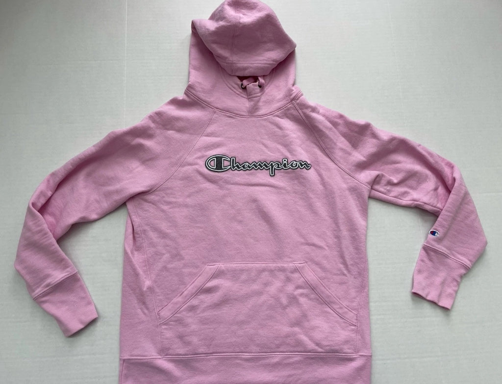 Champion Hoodie Small Pink Cotton/Polyester