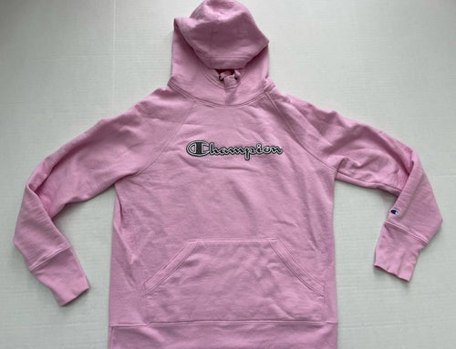 Champion Hoodie Small Pink Cotton/Polyester