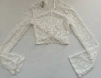 Divided Top Extra Small White Lace
