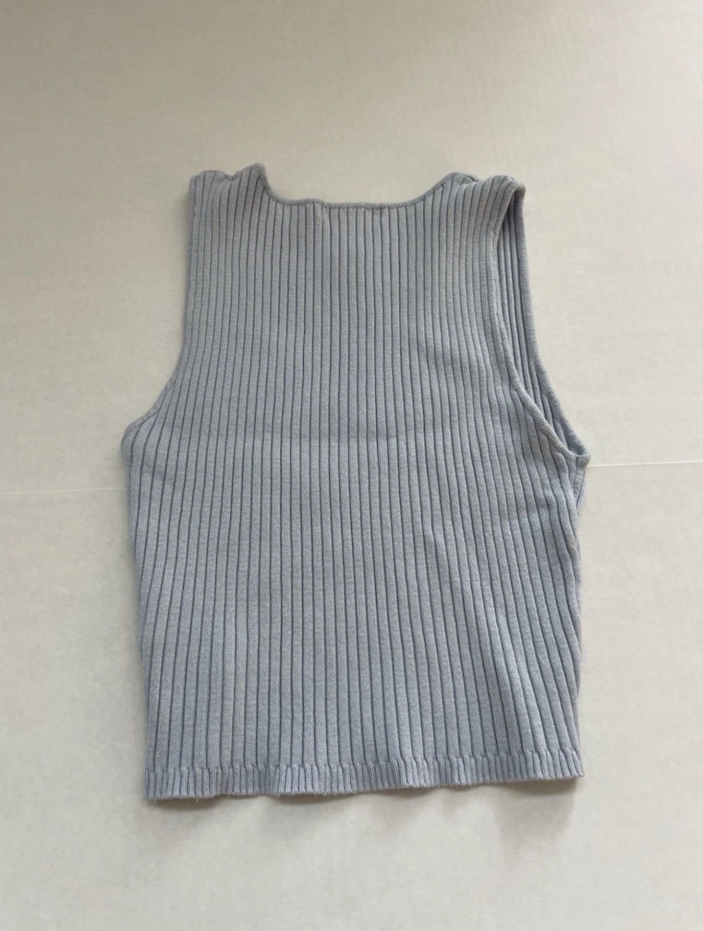Forever 21 Tank Top Small Light Blue Knitted Fabric