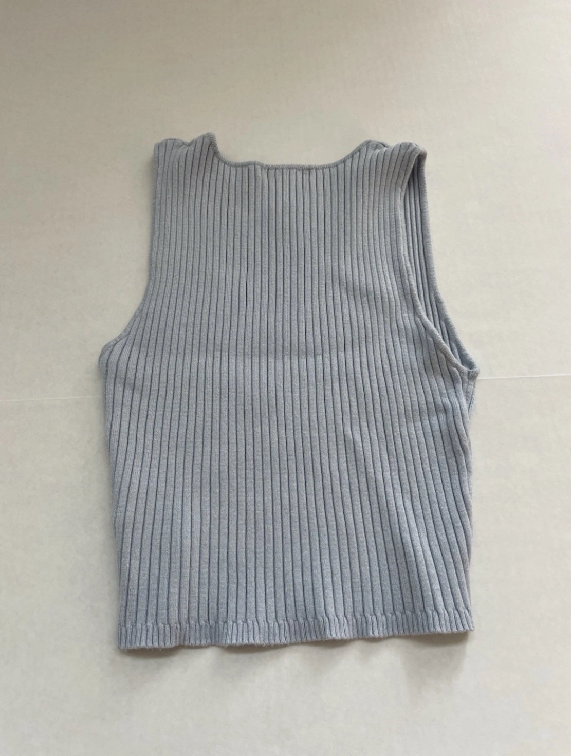Forever 21 Tank Top Small Light Blue Knitted Fabric