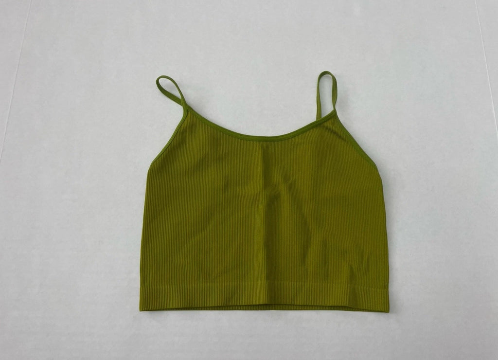 Wild Fable Crop Top Extra Extra Small Olive Green Nylon