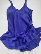 Cinema Etoile Slip Dress Medium Purple Satin