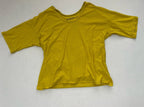KO+O T-Shirt Extra Extra Small Yellow Cotton/Polyester