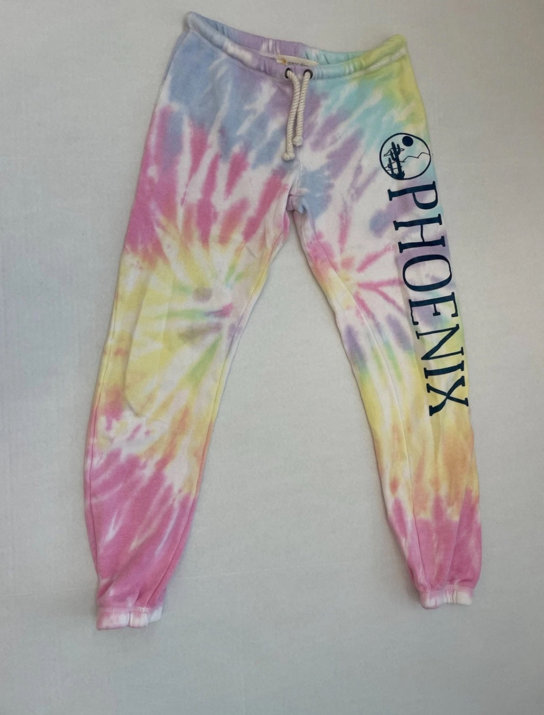 Ocean Drive Sweatpants Small Multicolor (pink, yellow, blue, purple, green) Cotton/Polyester