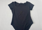 Gaze Bodysuit Small Black Polyester/Spandex