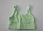 Fabletics Crop Top Extra Small Light Green Cotton/Polyester