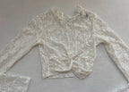 Divided Top Extra Small White Lace