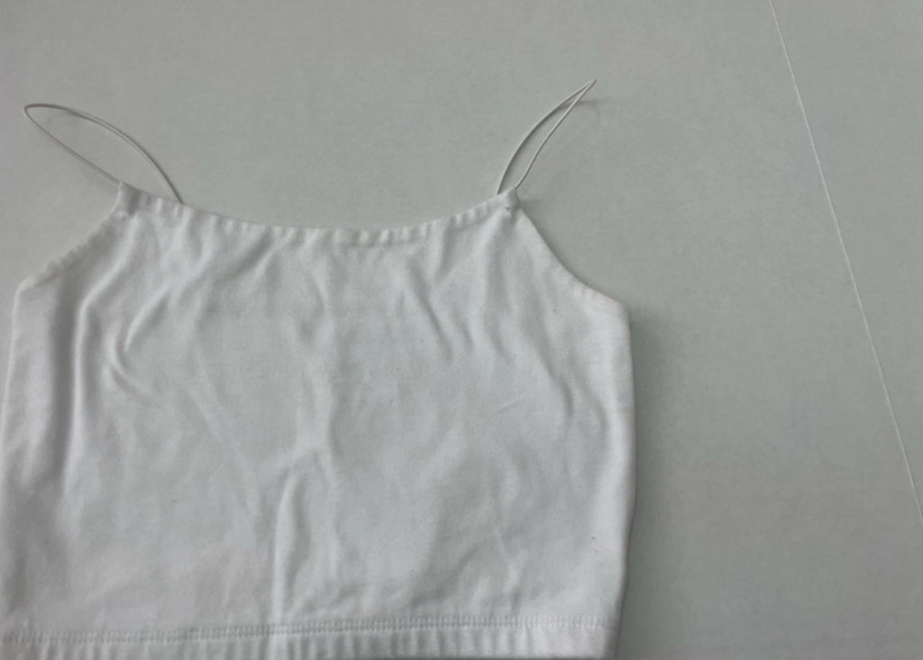 Wild Fable Tank Top Extra Extra Small White Cotton/Polyester